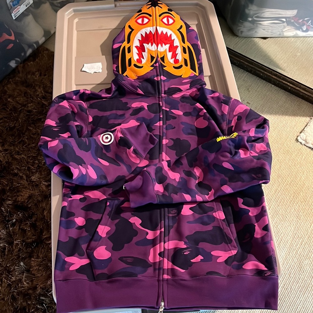 Bape Hoodie (Purple Tiger)